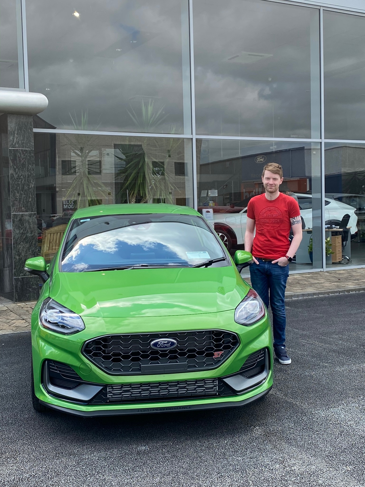 Nick with the Fiesta ST he sold to get into an Explorer